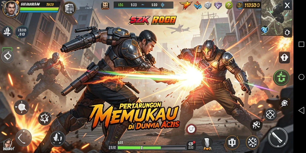 Menampilkan aksi mendebarkan dalam gameplay 5ZK yang memukau.