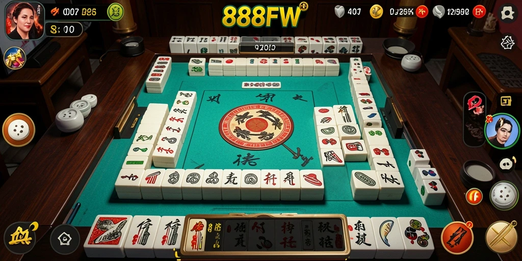 Tampilan gameplay Mahjong yang menarik di 888FW.