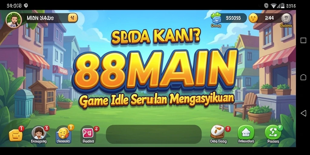 Tampilan gameplay 88MAIN yang menampilkan keseruan permainan Idle.
