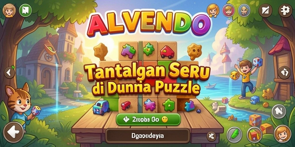 Tampilan gameplay ALVENDO menampilkan tantangan puzzle yang menarik.