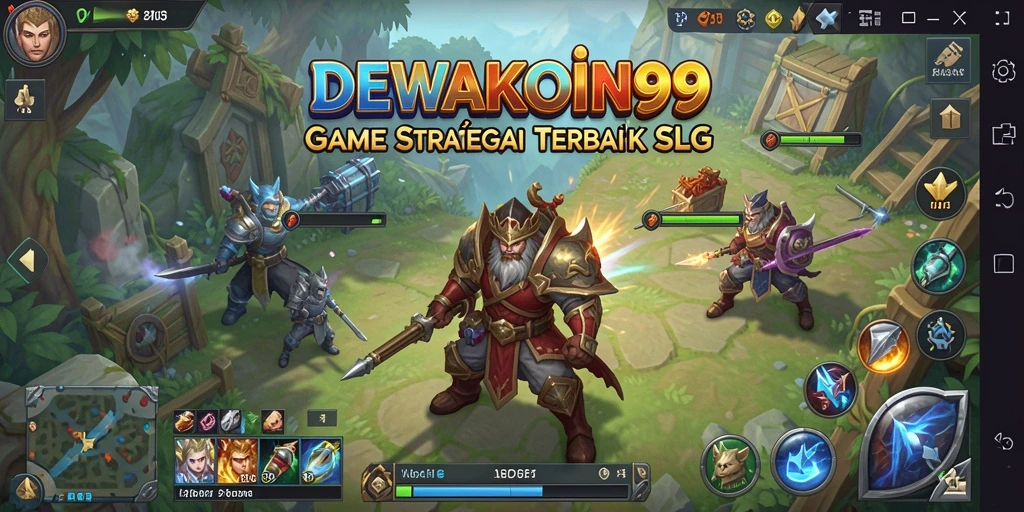 Tampilan gameplay seru di DEWAKOIN99 dengan strategi dan pertarungan.