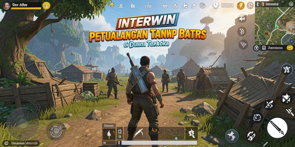 Tampilan gameplay INTERWIN yang memukau di dunia terbuka.