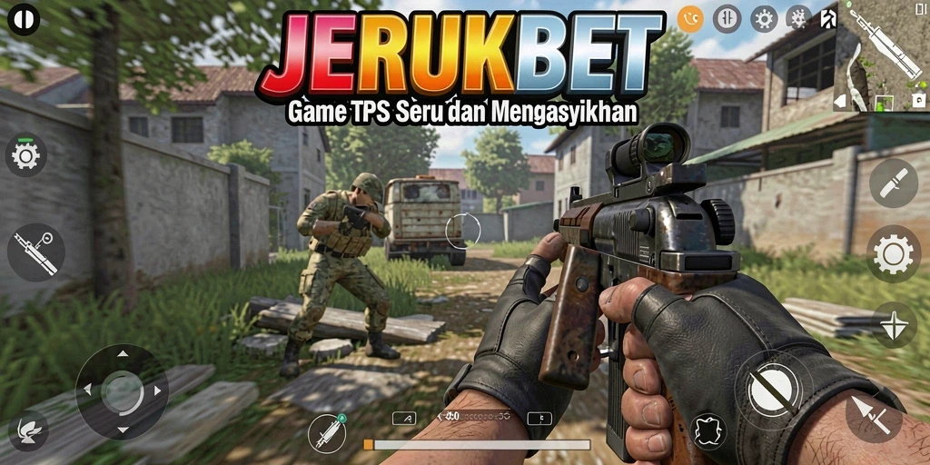 Tampilan gameplay seru JERUKBET dengan pertempuran intens.