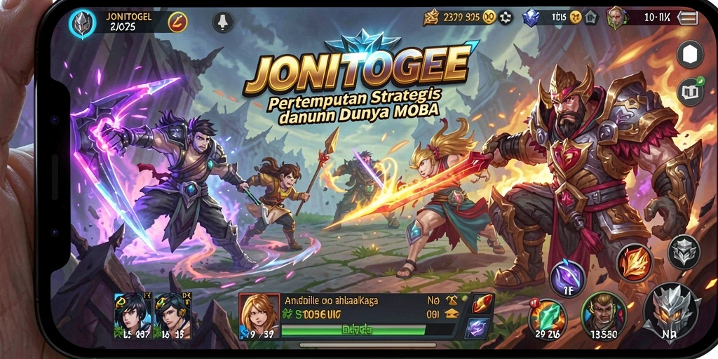 Screenshot menunjukkan aksi pertempuran seru dalam <strong>JONITOGEL</strong>.