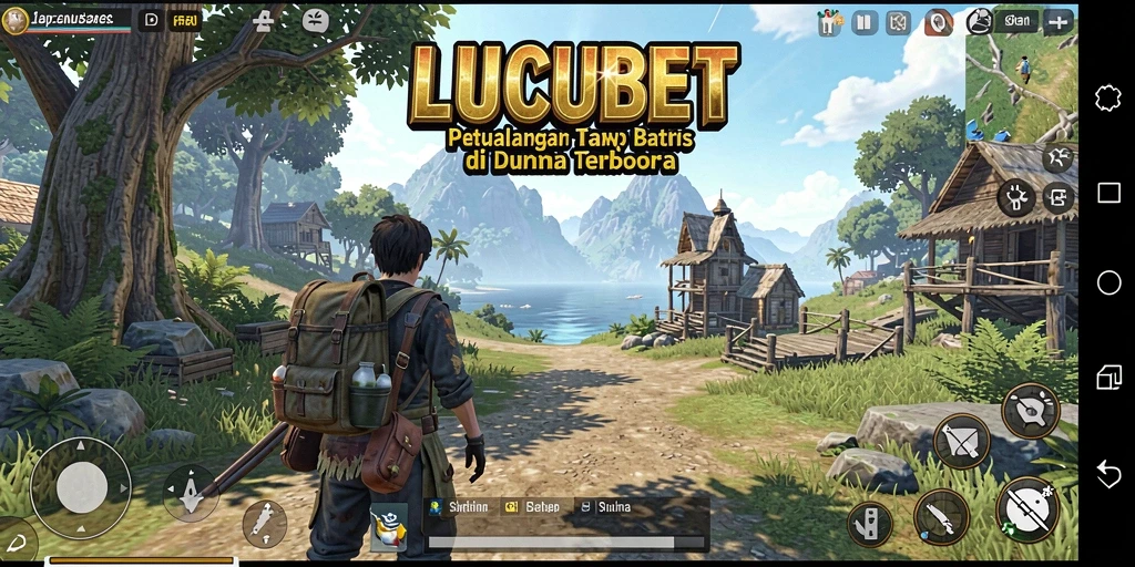 Tampilan gameplay <strong>LUCUBET</strong> menampilkan petualangan seru di dunia terbuka.