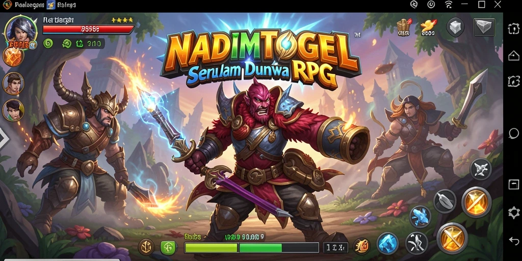Screenshot utama NADIMTOGEL menampilkan aksi epik di dunia RPG.