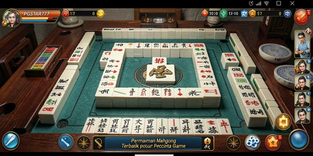 Screenshot PGSTAR777 menampilkan gameplay Mahjong yang seru dan interaktif.