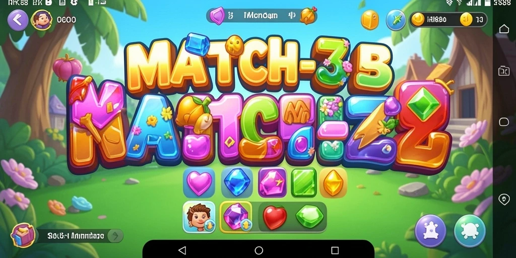 Tampilan gameplay RK88 yang seru dan penuh warna dalam momen mencocokkan.