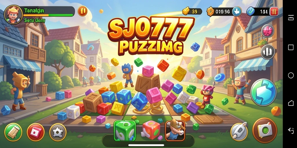 Tampilan gameplay Puzzle yang menarik dan menantang.