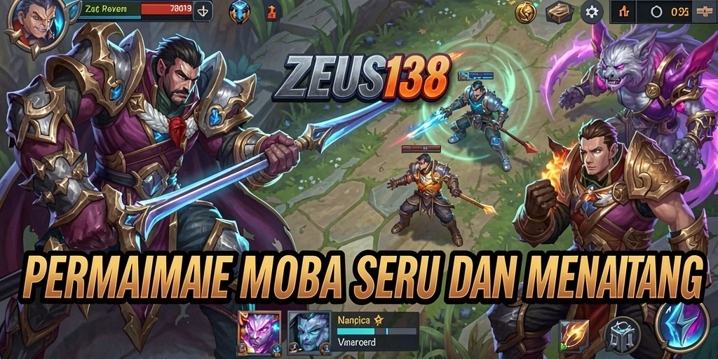 Tampilan menarik dari gameplay MOBA ZEUS138 dengan aksi karakter.
